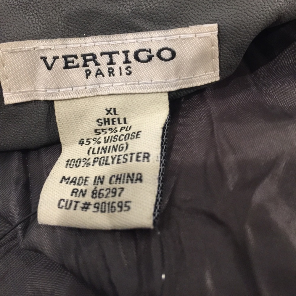 NWT Vertigo Paris Faux Leather Bomber - Picture 6 of 8